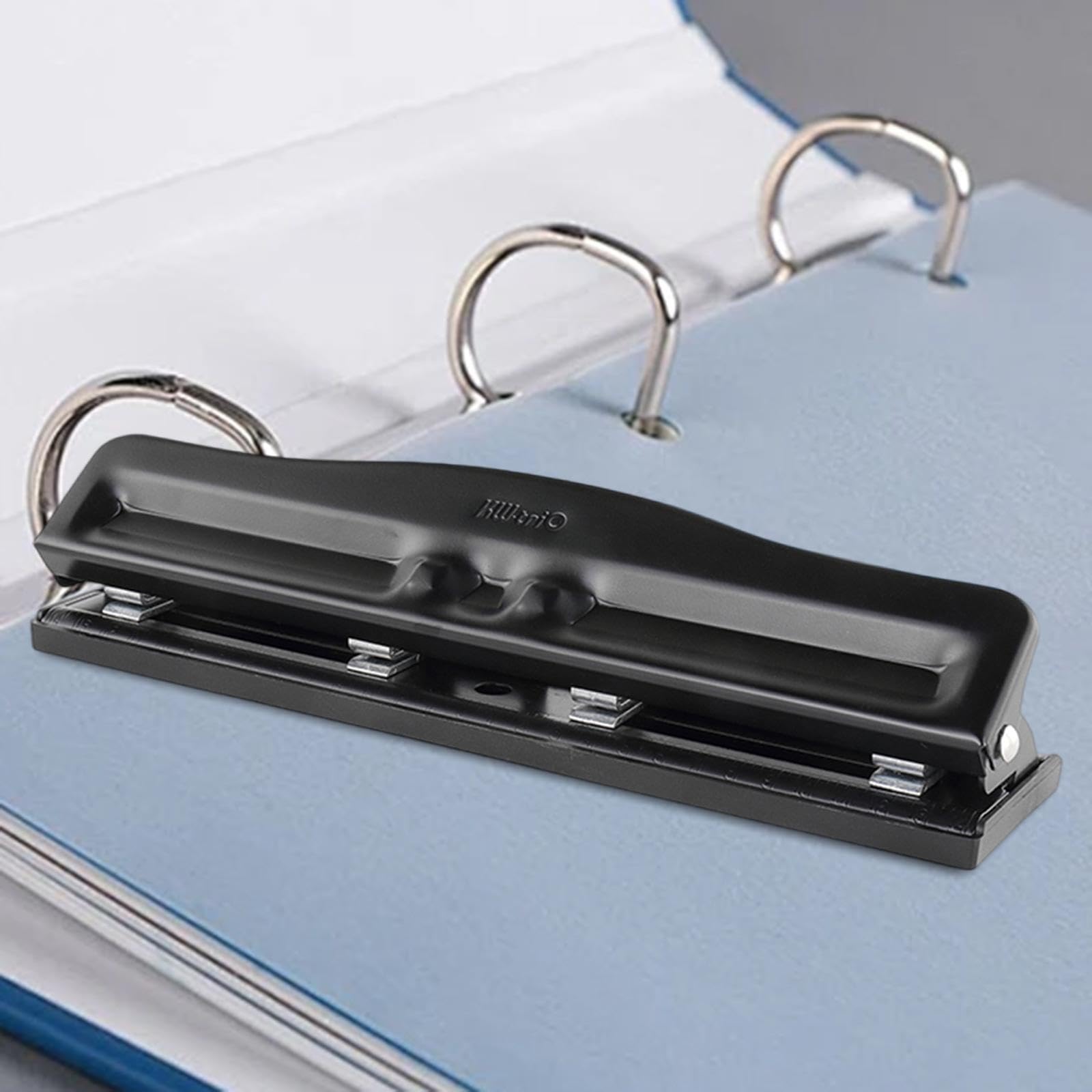 Perforatrice per Fori, capacità 10 Fogli, Versatile perforatrice per Biglietti, raccoglitori, quaderni, Planner, Album, 4 Fori
