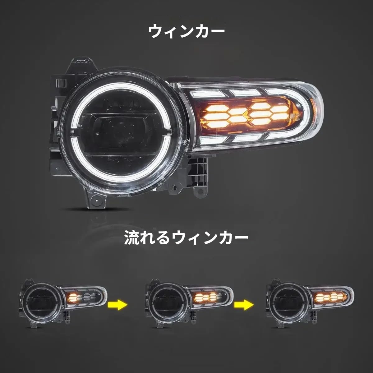 FJクルーザー　ウィンカーサイドライト 左右セット　GSJ15W 全年式 Amazon | ＼即納／ FJ クルーザー GSJ15W LED ヘッドライト