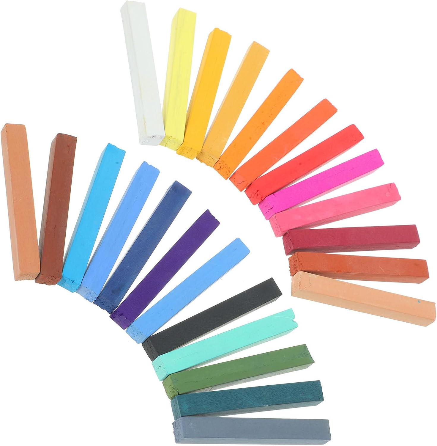 SHINEOFI Colors Water Soluble Colored Chalk for Indoor Outdoor Art Non-toxic Chalk Sticks Vibrant Watercolor Crayons for Students Teachers DIY Painting Drawing