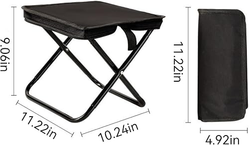 Miniatura 2 de Taburete plegable al aire libre, sillas plegables ligeras para exteriores, taburete de campamento, asiento portátil, duradero, cómodo, transpirable,