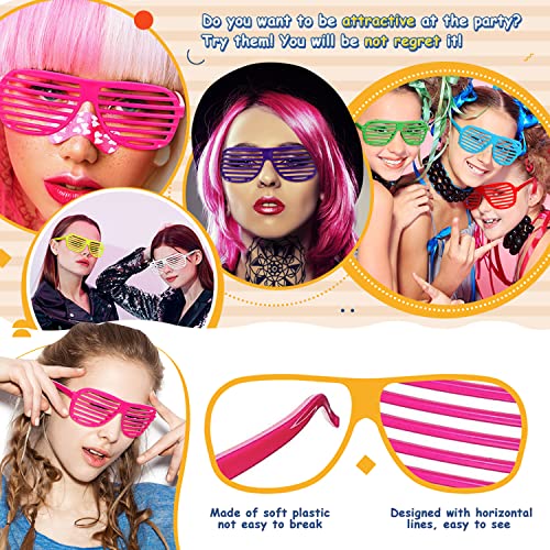 Image of Party Propz Funky Party Goggles - Pack of 6 | Party Goggles for Adults | Multicolor Goggle Party Pack | Shutter Party Glasses for Men | Party Glass for Bachelorette, Pool Party, Birthday, New Year