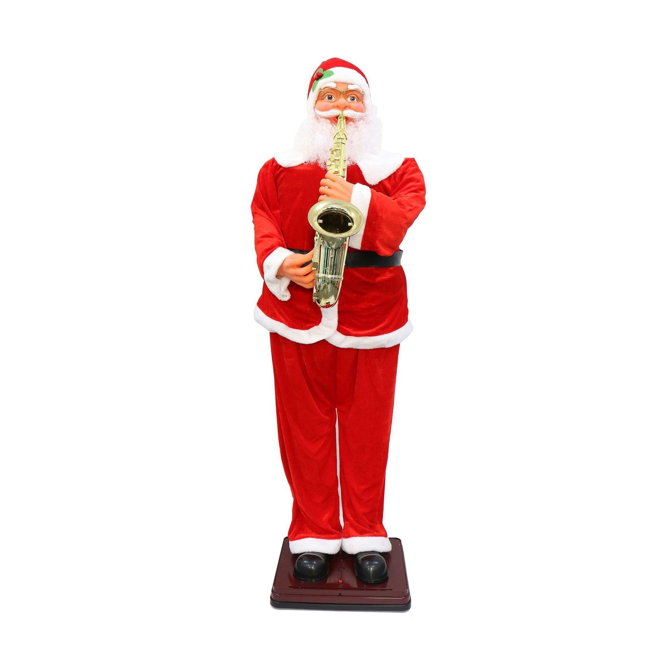 Automates de Noël Activés par le Mouvement avec figurine Père Noël réaliste
