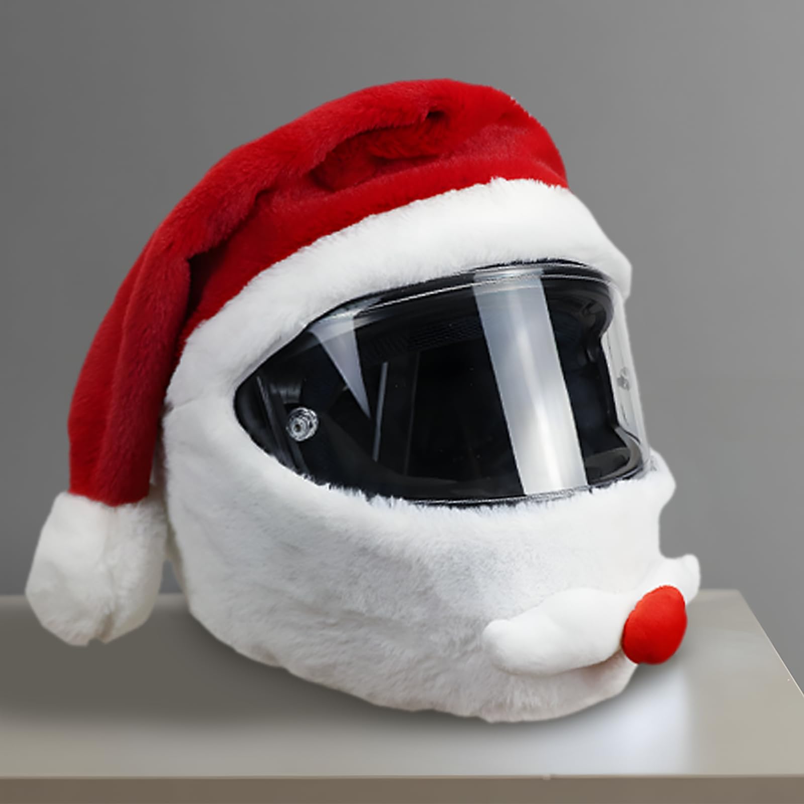 Copricasco Moto Peluche, Accessori per Caschi,Protegge da Polvere, Ammaccature e Graffi (Casco Non Incluso)
