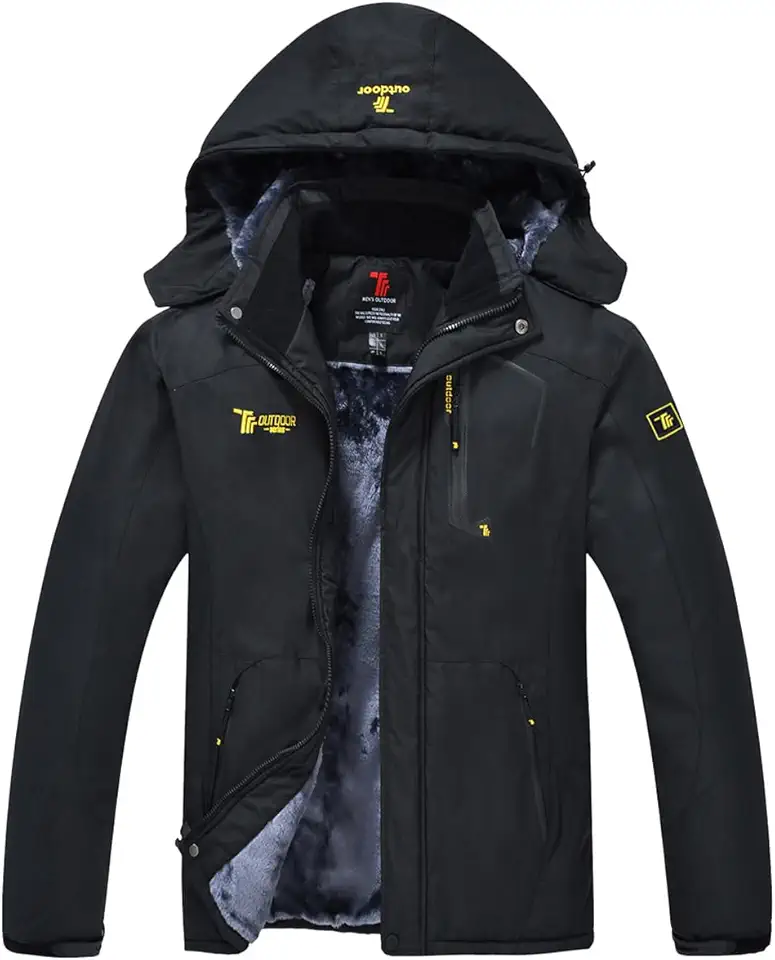 Herren Winter Fleecejacke Warm Jacke Softshelljacke Atmungsaktiv Outdoor Skijacke Winddichte Wasserdicht Funktionsjacke