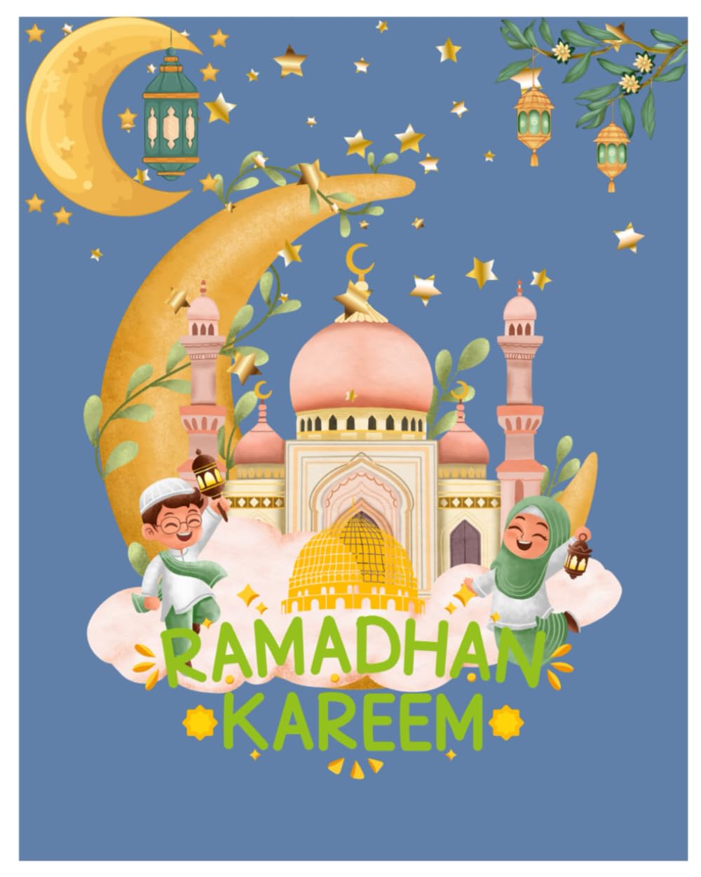 ramadan kareem: planner and coloring for kids