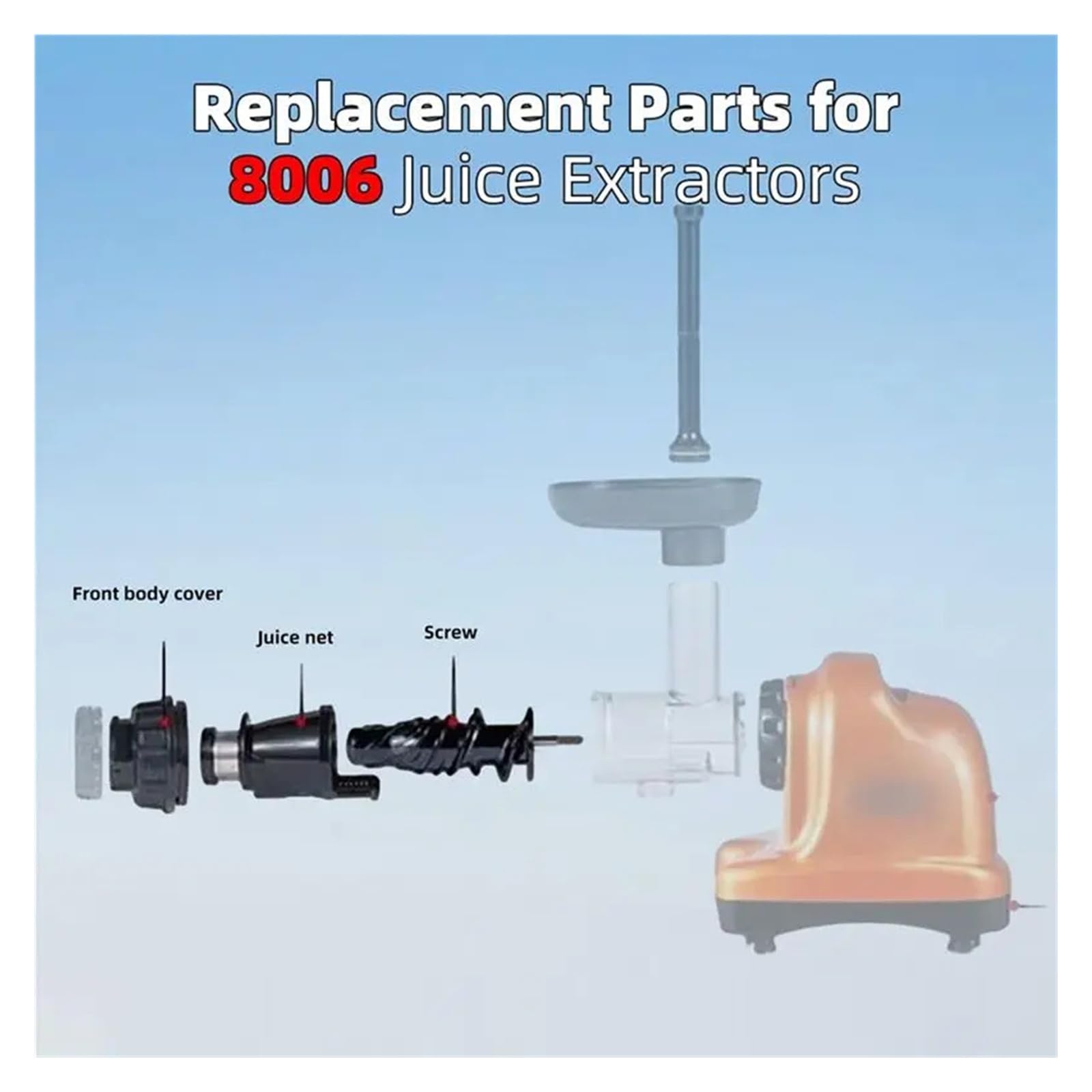 Reemplazo De Exprimidor, Compatible Con Omegae,8006 8005 8004 8003 NC800HDR,NC900HDC, Cesta De Filtro De Pantalla De Jugo De Masticación Lenta