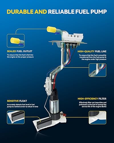 Miniatura 633 de PHILTOP Electric Fuel Pump Assembly Fits For Chevrolet S10 1985-1991, GMC S15 1985-1990, GMC Sonoma 1991, GMC Syclone 1991, SP06B1H