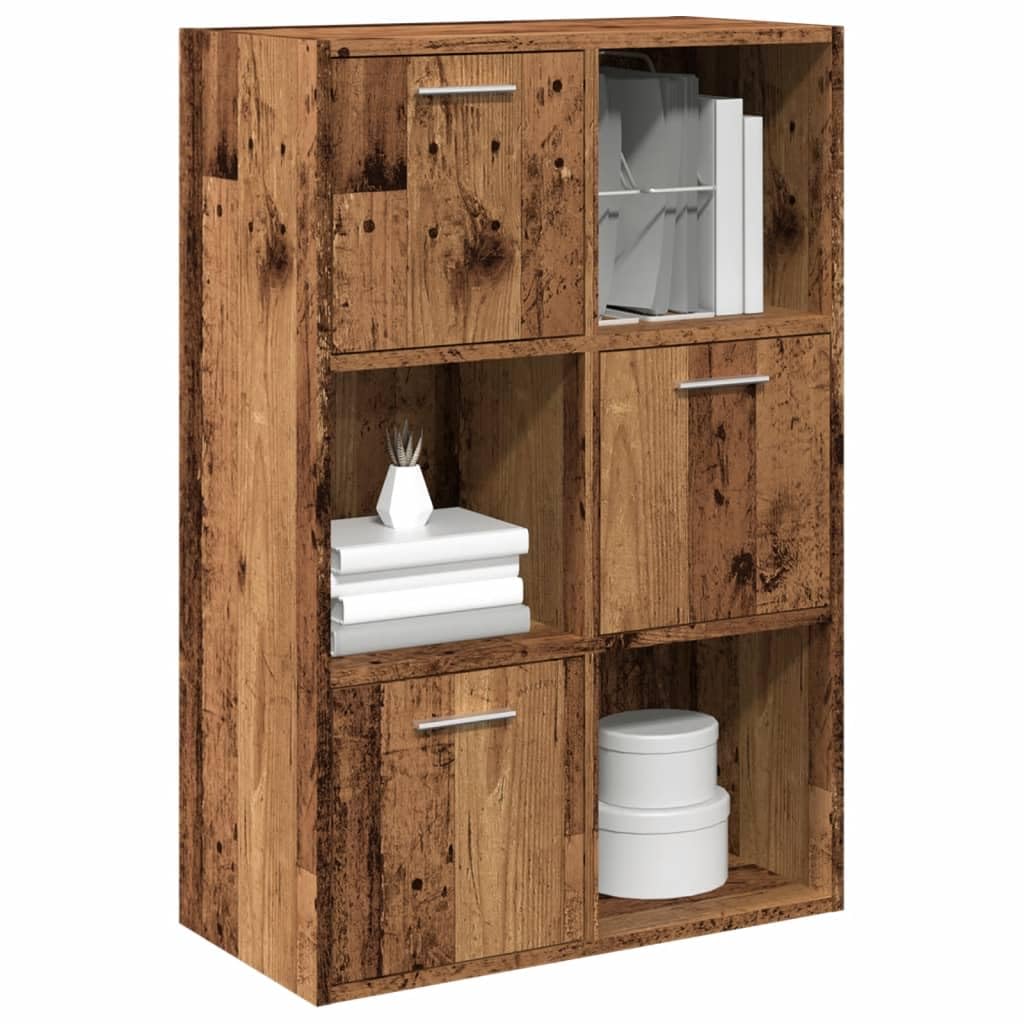 Generisch Bücherschrank Altholz-Optik 60,5x30x90 cm Holzwerkstoff,Möbel,Regalsysteme,Bücherregale Bücherschränke-855970