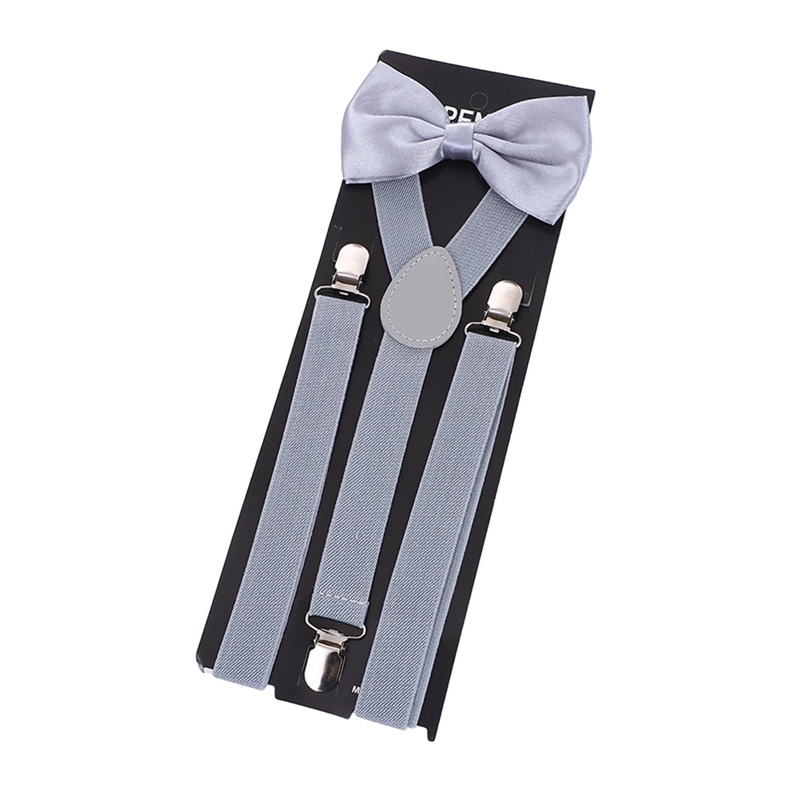 FABLOFT Mens Suspenders Bowtie Set Y Shape Adjustable Braces for Jeans Cosplay Party Gray|Clothing Shoes & Accessories | Mens Accessories | Suspenders Braces|1 Mens Suspender-image-19