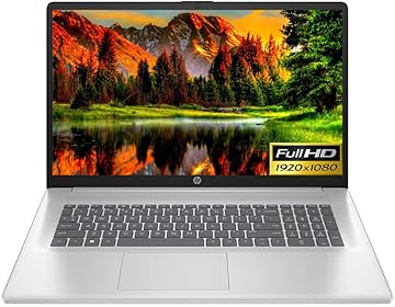 17 Slim Laptop in Silver Intel 10-core i5-1235u up to 4.2GHz 8GB RAM 512GB SSD 15.6in FHD LCD WiFi HDMI Win 11 (17-CN20 - Renewed)