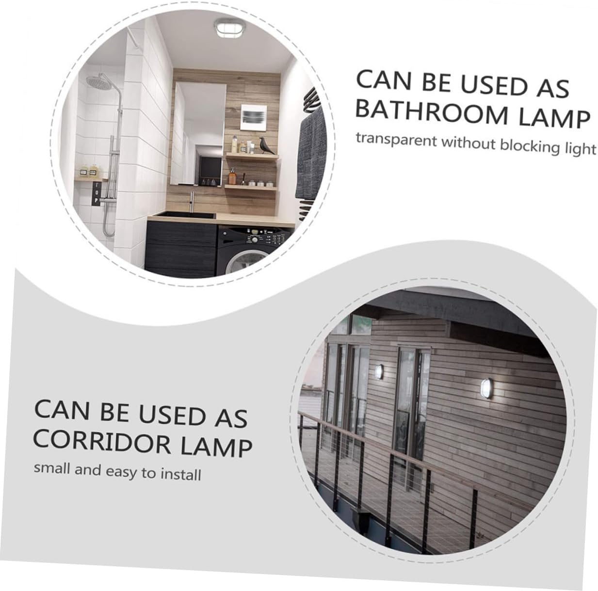 HANABASS 2Pcs Explosion Sauna Lamp Multi Use Wall Indoor Light for Corridor Steam Room Easy Installation Durable Die Cast for Home Lighting