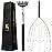 USAGA 20 Fingers Head Massager Scalp Massager Head Scratcher Extendable Back Scratcher, Stocking Stuffers Gift for Scalp Body Relaxing (Black)