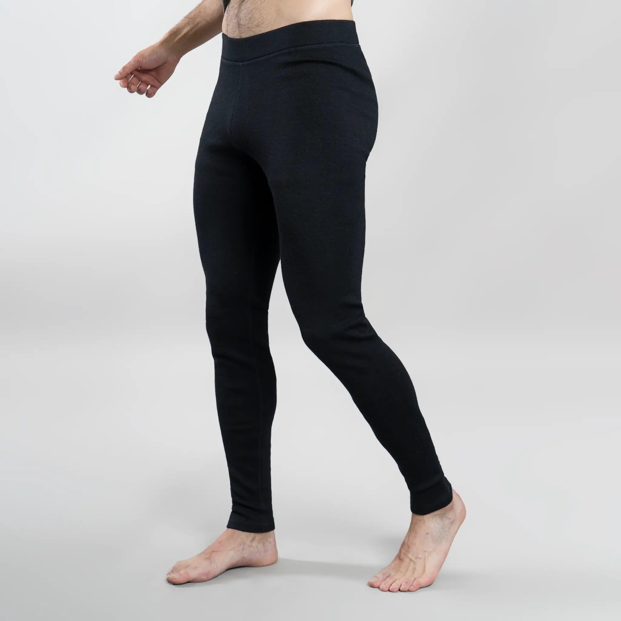 AoA 230 Royal Alpaca Leggings para hombre: ultra ligeros, suaves y cálidos pantalones ecológicos de senderismo, Azul marino, XX-Large
