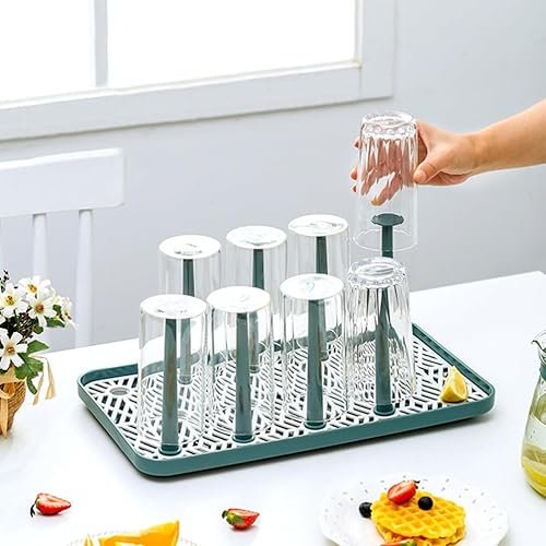 Miniatura 9 de 1pc Escurridor de tazas creativo Portavasos Organizador de secado de botellas Organizador de tazas Organizador de tazas Estante de almacenamiento