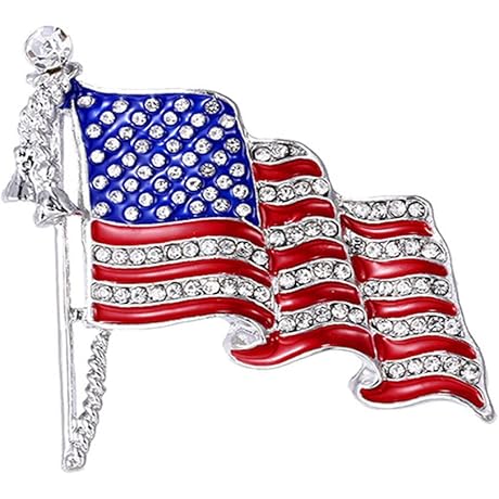 American Flag Brooches: A Sparkly Symbol of Patriotism