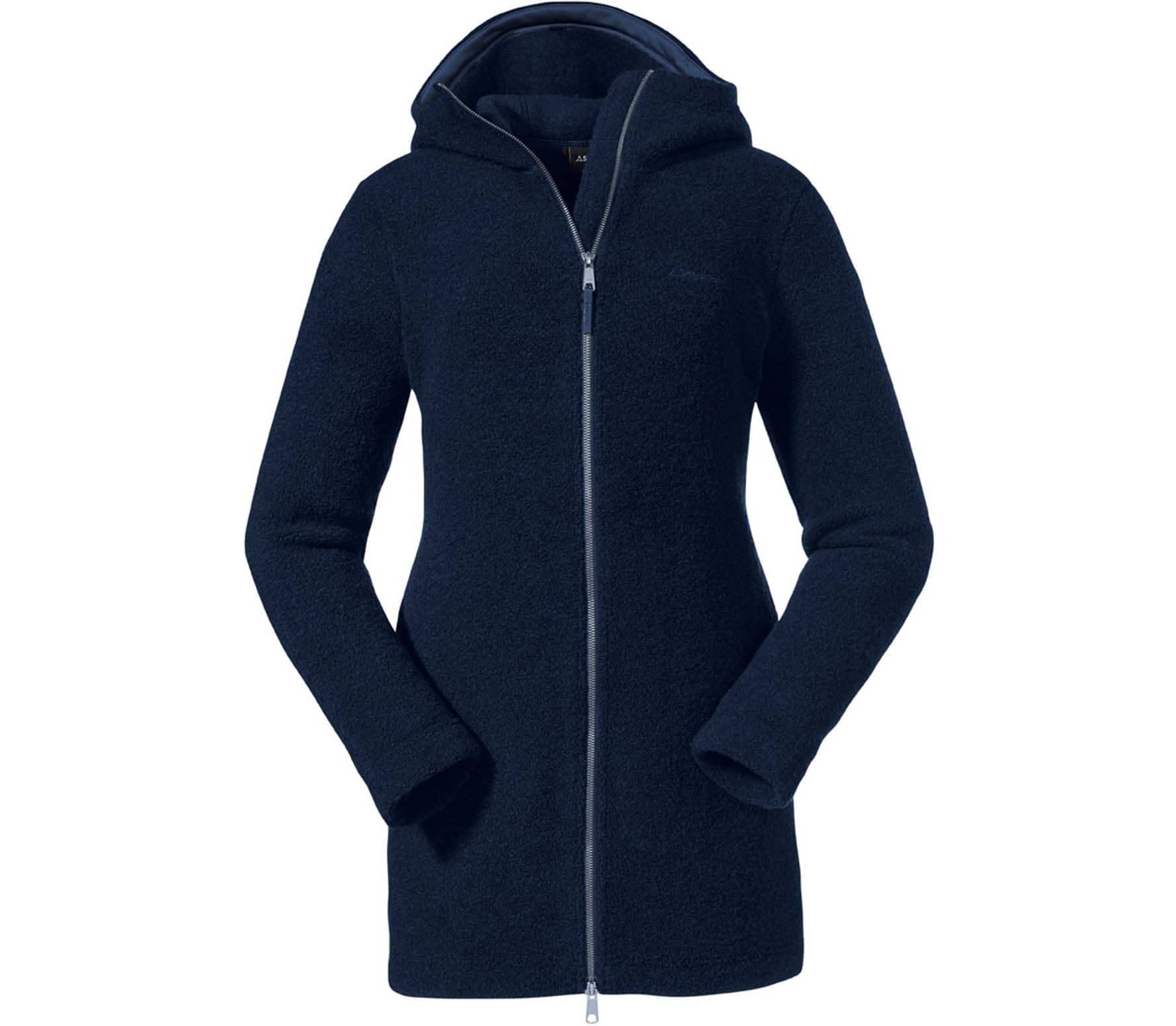 Schöffel Fleece Odessa Hoodie Sudadera con Capucha para Mujer, Blazer Azul Marino, 44