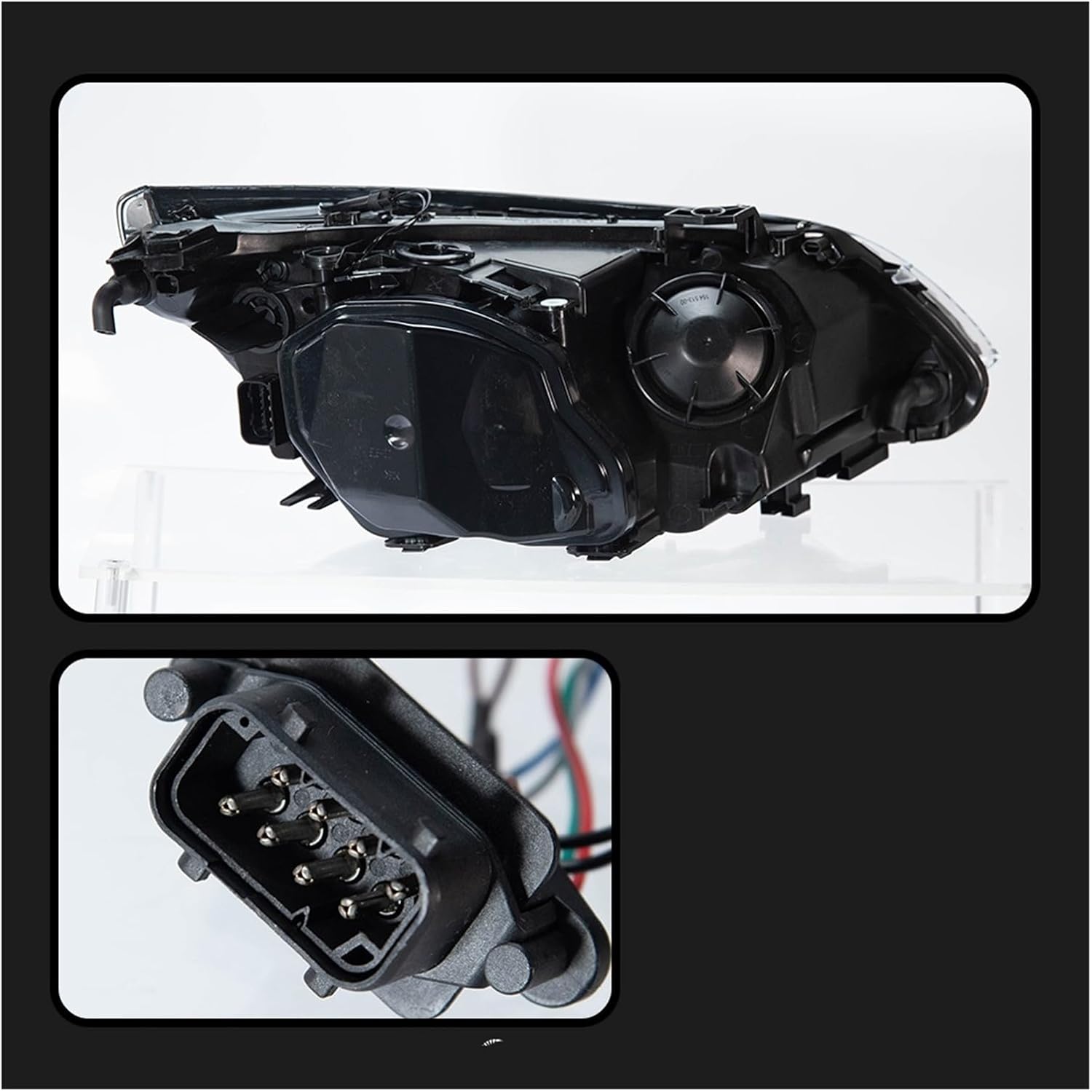 Car Accessories Compatible For BMW E60 Front Lamp 2003-2010 523i 530i Angel Eye LED DRL Turn Signal Xenon Auto Accessories(2007-2010)