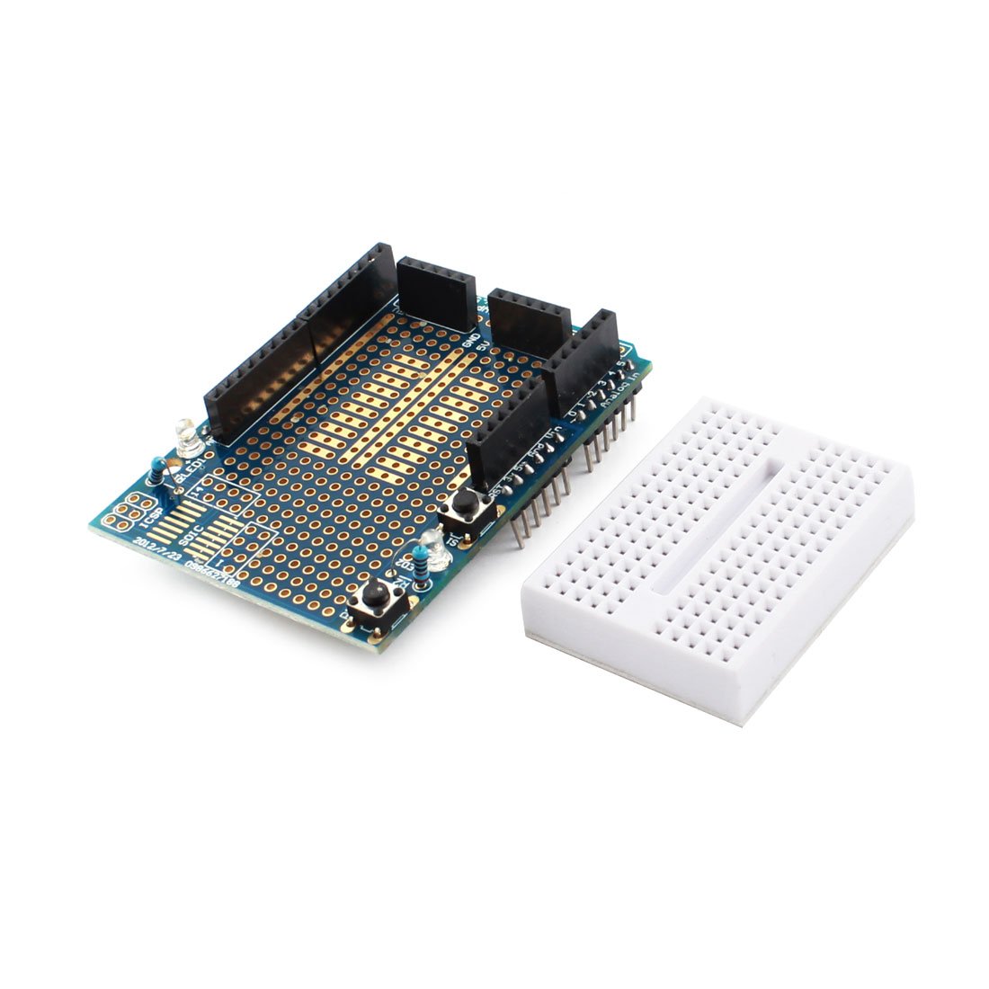 Aexit DC 5V Terminal Blocks Prototype Protoshield Board Module w Sensor Blocks Adhesive Breadboard