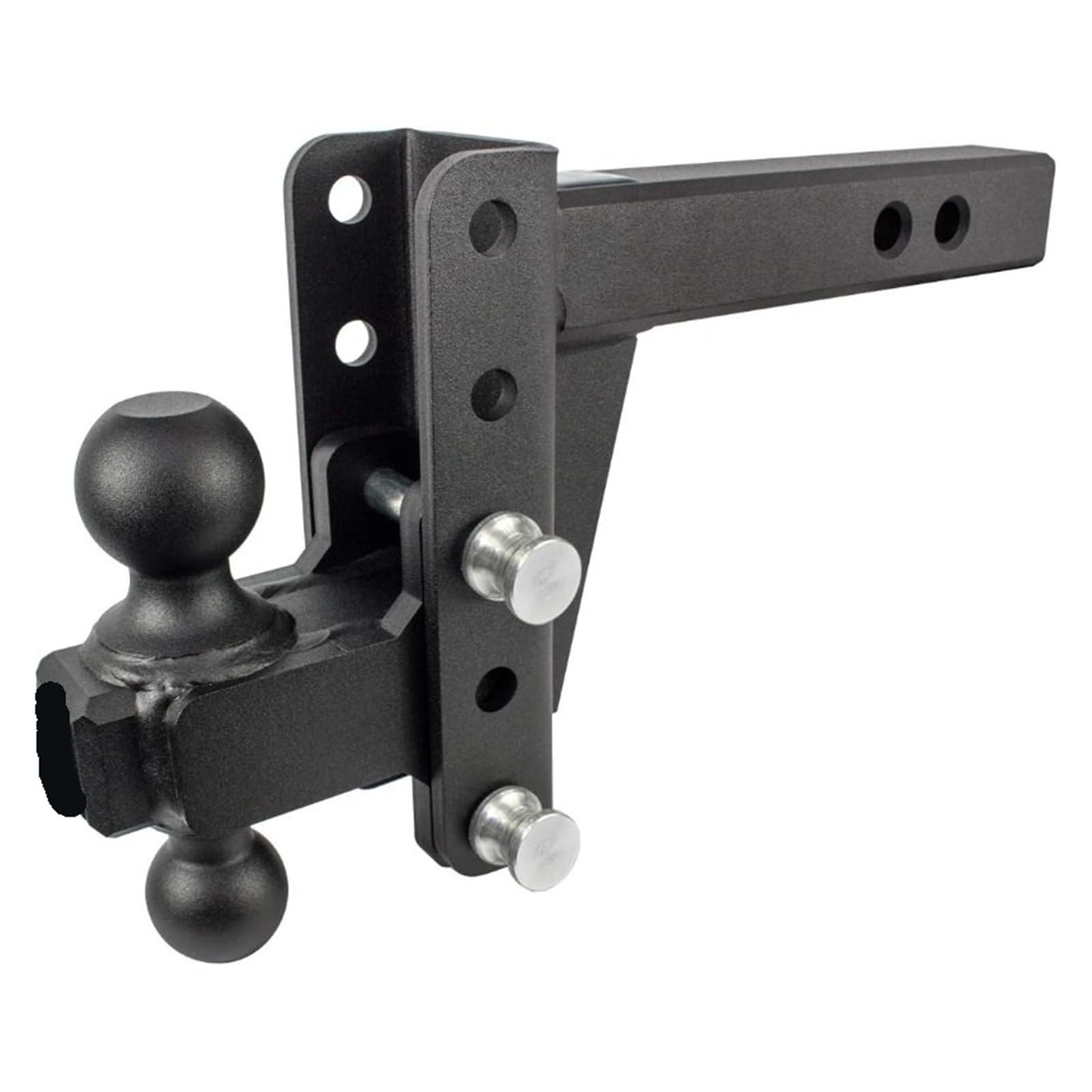 Zaczep holowniczy, Zaczepy 2,0" Regulowany zaczep do przyczepy o ekstremalnej wytrzymałości 4" Opuszczanie/podnoszenie z 2" i 2 5/16" Podwójna kula do ciężarówki