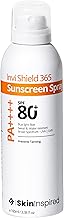 SkinInspired Invi Shield 365 Body Sunscreen Spray SPF 80+ PA++++ | Ultra-Light, Quick-Absorbing, Non-Greasy Sun Protection | No White Cast, Water & Sweat Resistant | Broad Spectrum UV & Blue Light Defense | 100ml