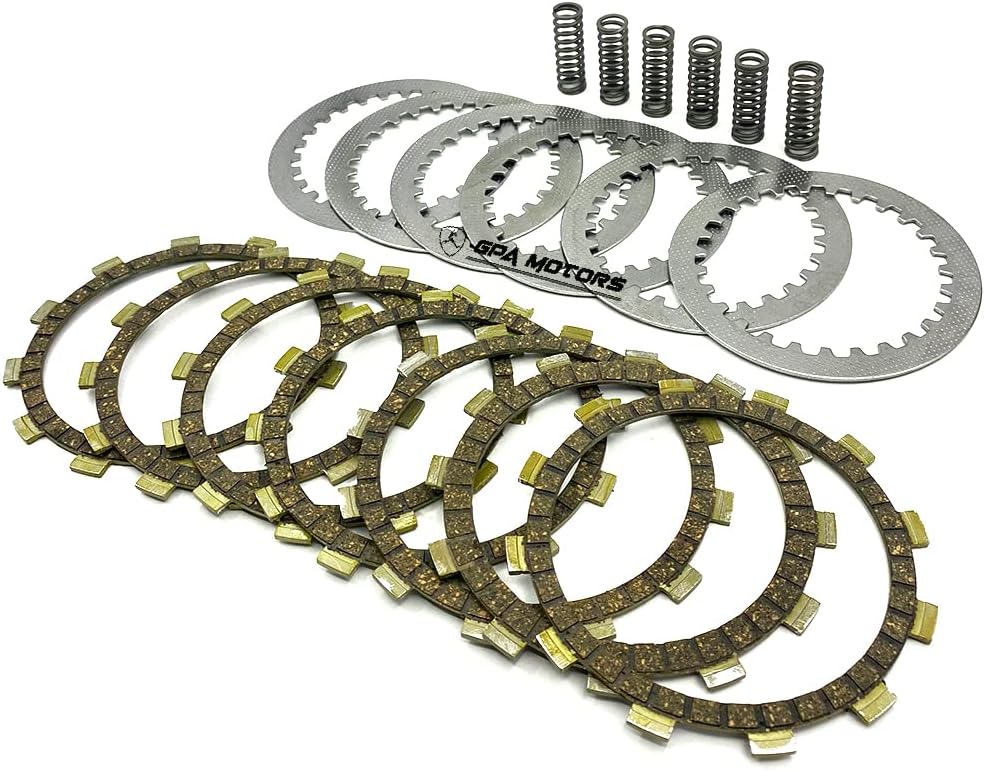 Clutch Plates Springs Heavy Duty Kit Fits Yamaha Big Bear, Warrior, Kodiak, Virago, Raptor, V-Star (250, 350, 400, 660)