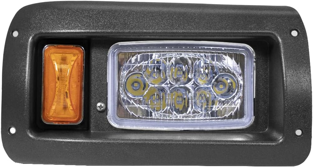 PROFX LED Golf Cart Headlight Kit Compatible with Club Car DS (1993-Up) Gas & Electric Golf Carts | Full Adjustable LED Light Kit with Headlights and Tail Lights