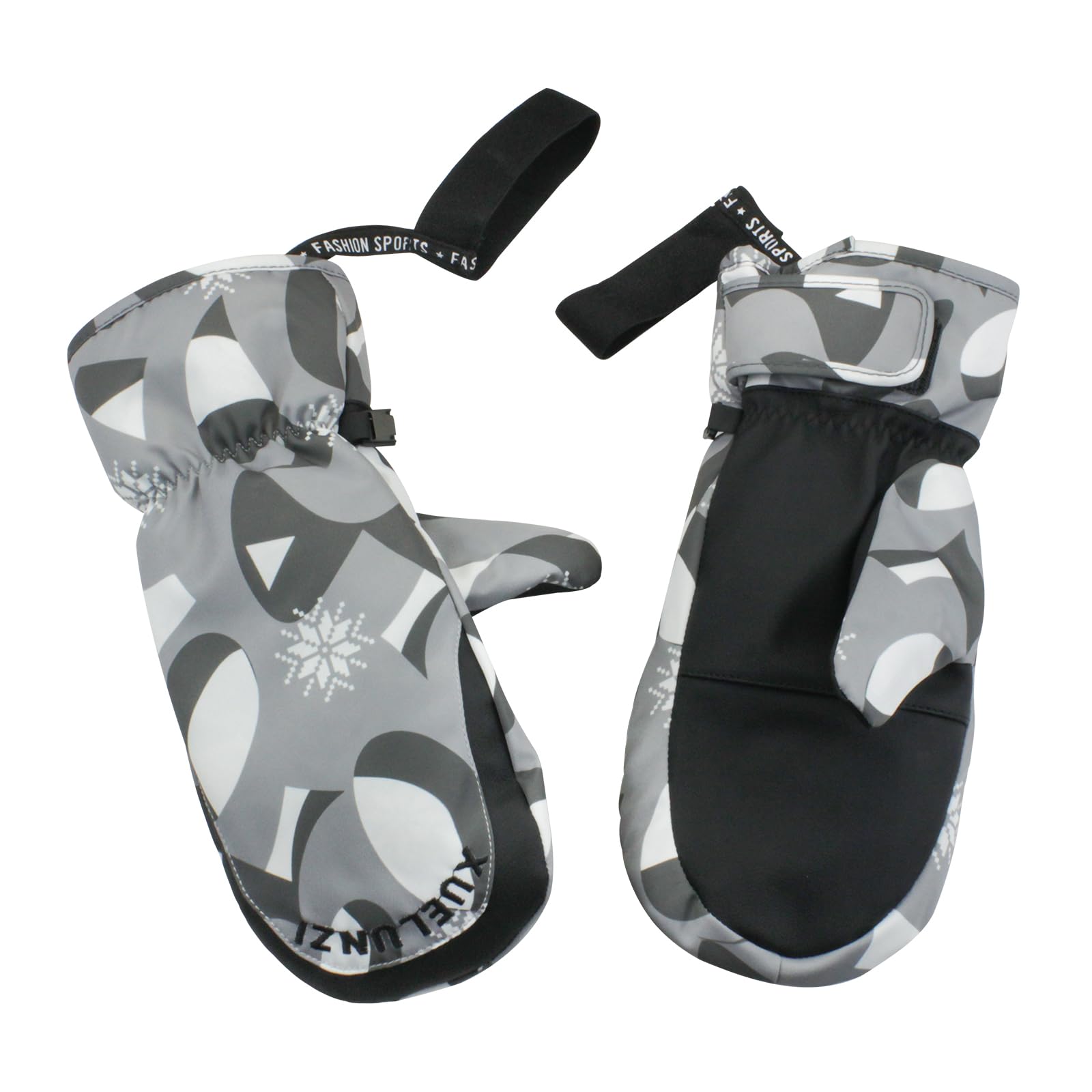 FeelornaWomen's Ski Mittens, Waterproof Anti-Slip Snowboard Gloves for Skiing Running and Cycling