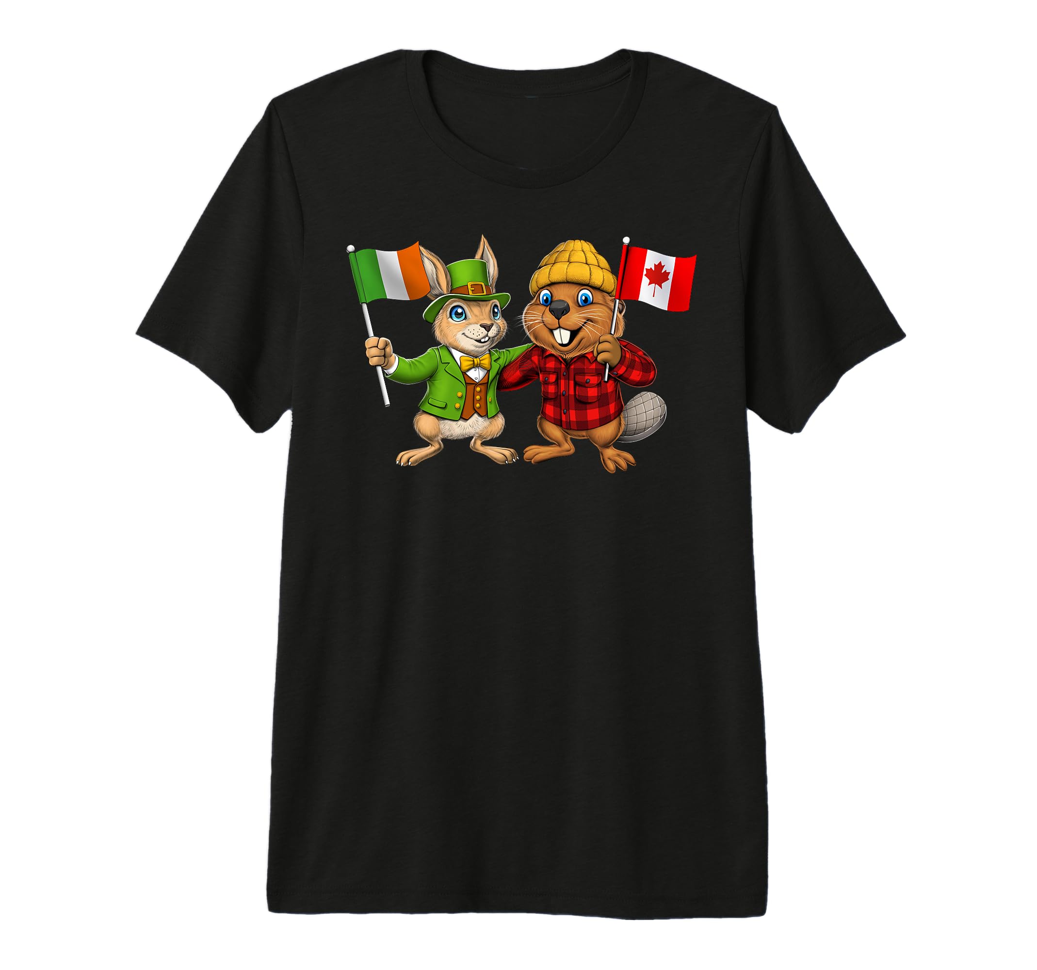 Ireland Canada Flag Irish Canadian Roots St. Patrick's Day Premium T-Shirt