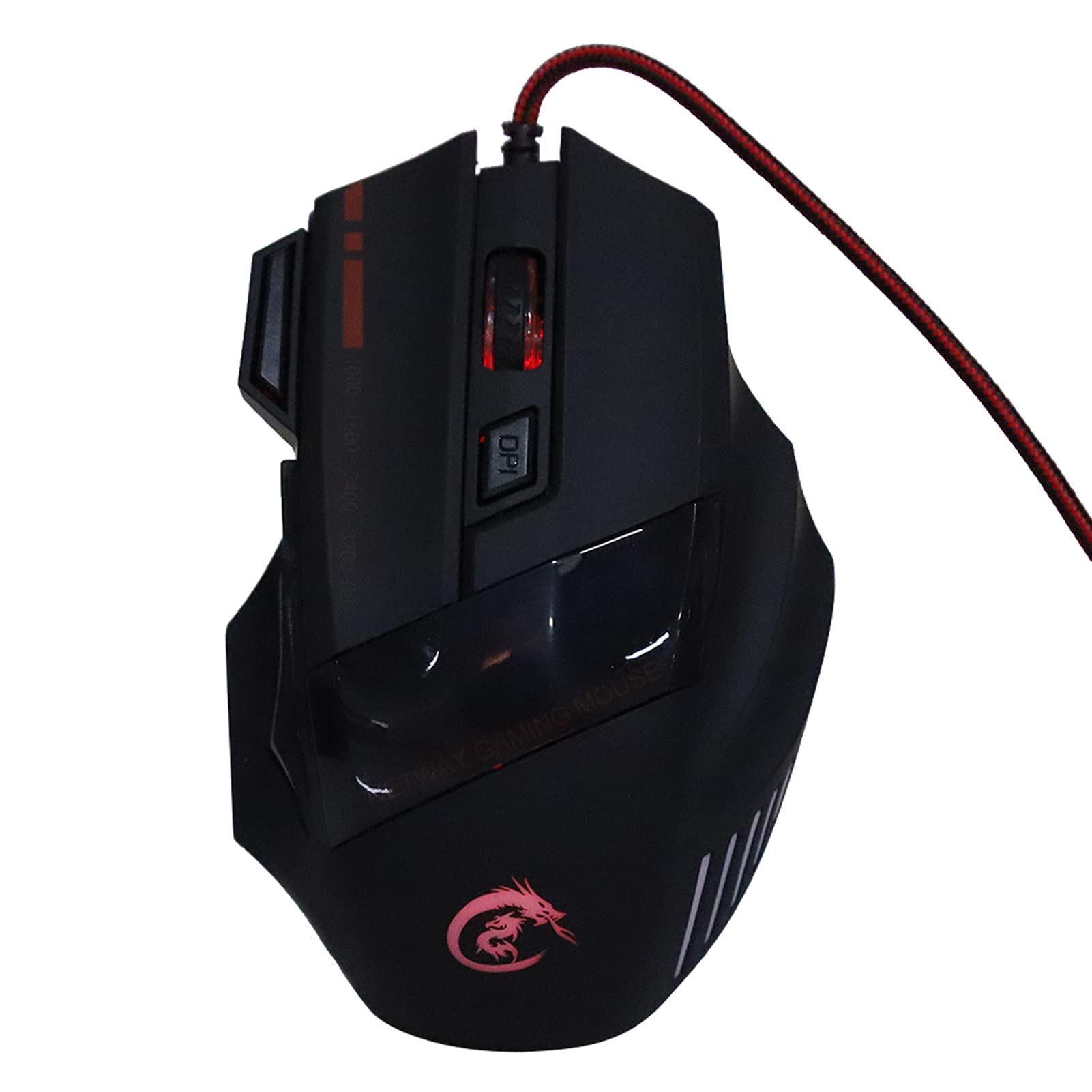 J50 Zestaw klawiatury z myszką do gier jedną ręką Podświetlany RGB Ergonomiczna konstrukcja dla graczy komputerowych Interfejs USB 2.0 35 klawiszy 5 regulowanych DPI