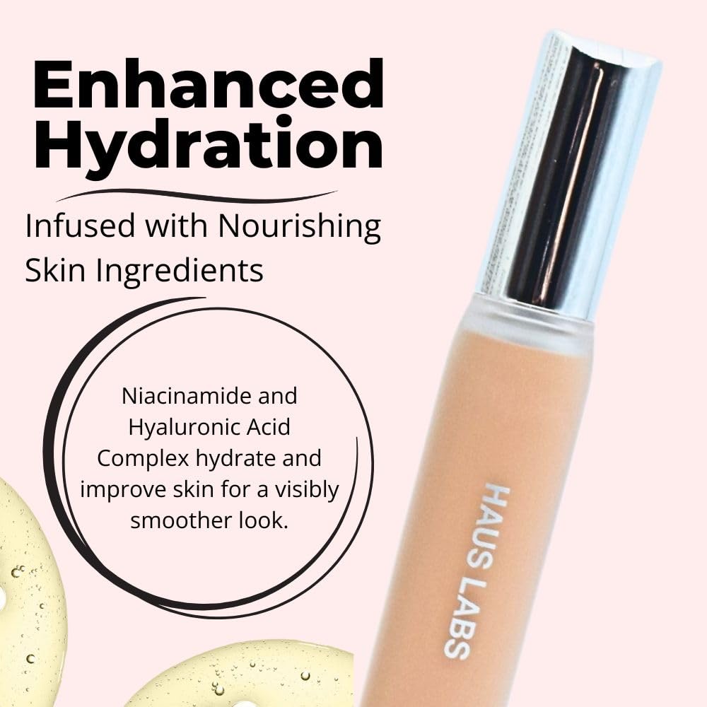 HAUS LABS BY LADY GAGA Triclone Skin Tech Hydrating + De-puffing Concealer with Fermented Arnica 30 Medium Peach