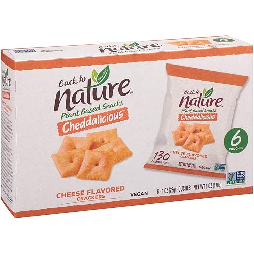 Back To Nature Cheddalicious Grab and Go Cracker, 6 onzas