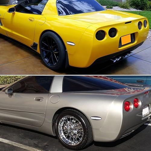 Miniatura 6 de Blanco LED ahumado lente para 1997-2004 Chevrolet Corvette C5 parachoques trasero lateral Fender Marker luces de señal de giro OEM # 16523536