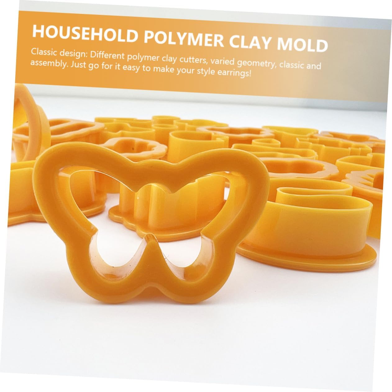 NUOBESTY 75pcs Monster Clay Cutters Molds Easy to Use Save Safe for Home Party for DIY Jewelry Making