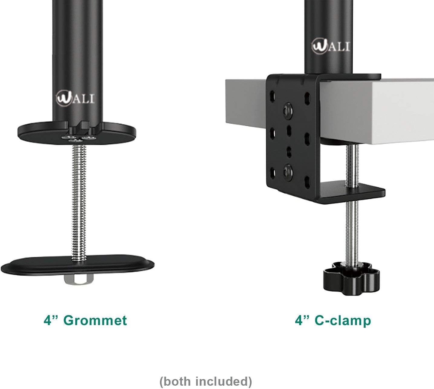 Promo 40% OFF WALI Quad Monitor Stand, 4 Monitor Stand Fits Heavy Duty Computer Screen up to 27 inch, Full Adjustable Desk Mount Holds up to 22 lbs per Arm (M004), Black Limited Discount WALI Quad Monitor Stand, 4 Monitor Stand Fits Heavy Duty Computer Screen up to 27 inch, Full Adjustable Desk Mount Holds up to 22 lbs per Arm (M004), Black