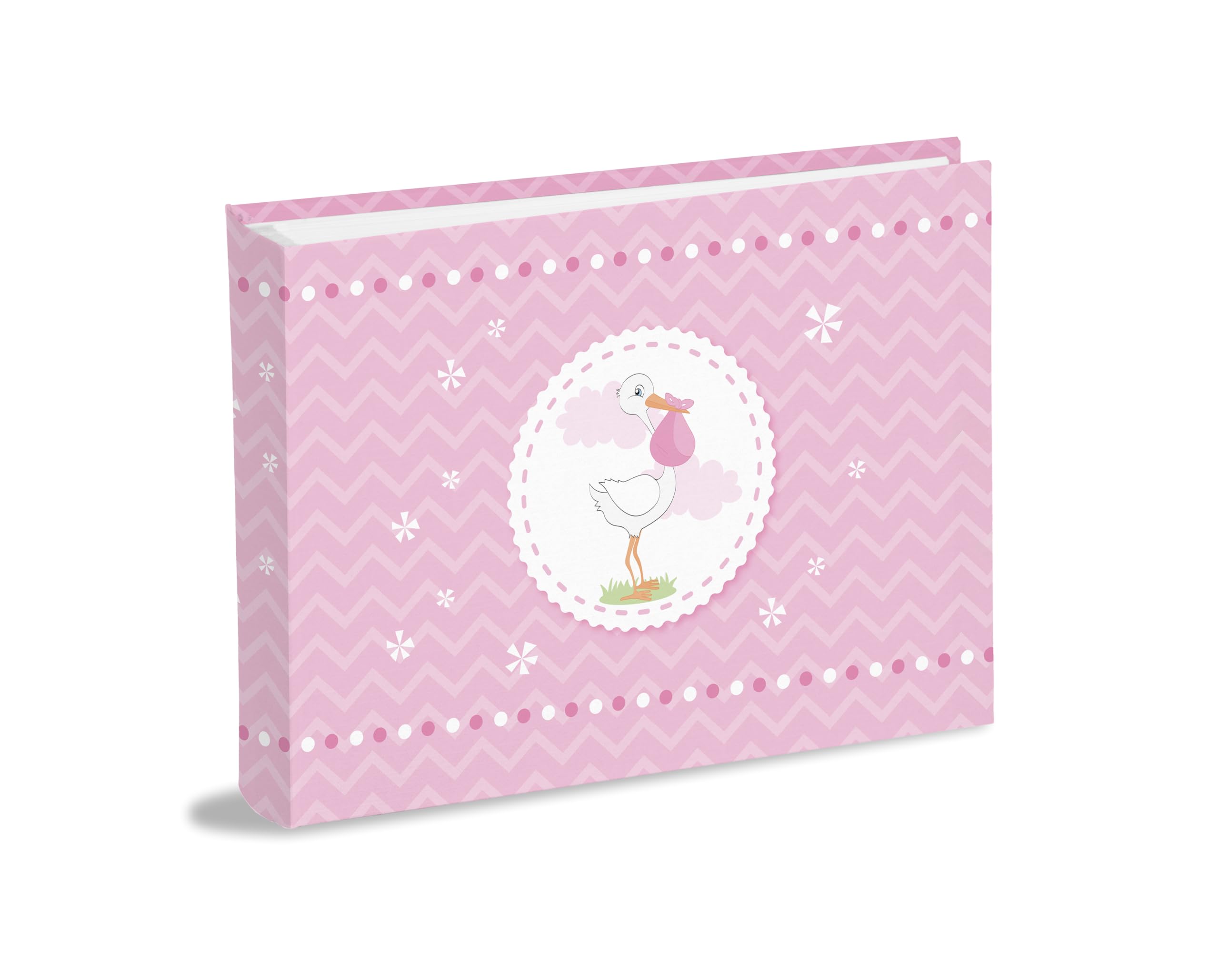 Album 20 x 16 cm with 30 White Sheets (60 Pages) in Thick and Durable Cardboard Intervaled with Pergamino Cover in Printed and Laminated Paper