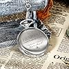 TREEWETO Men's Classic Silver Quartz Pocket Watch with Engraved Message, Perfect for Husband on Anniversary, Birthday, Wedding, Valentines or Christmas #1