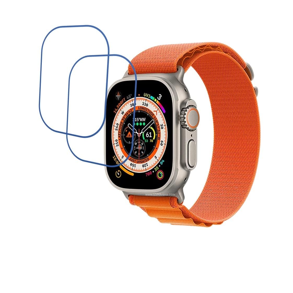 G King High Sensitivity Hydrogel Screen Protector Pack of 2 Compatible for FIREBOLTT Watches (FIREBOLTT GLADIATOR, Glossy & Matte)