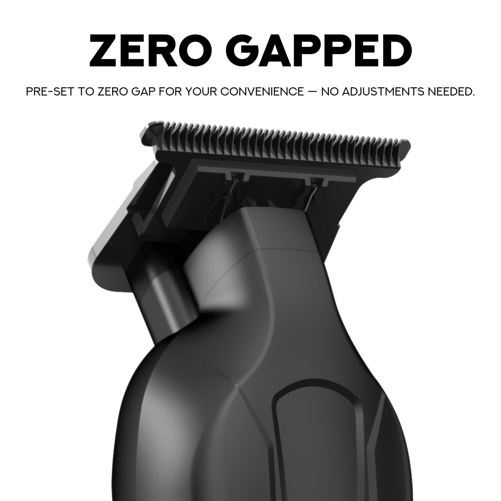 Supreme Trimmer Vader Lite ST3700 – Professioneller kabelloser Friseurauskleidung & Detailer, 120 Minuten Laufzeit, 7000 U/min Motor, Zero Gap DLC T-Blade, USB-C Schnellladung, Bart, Haare & Körper