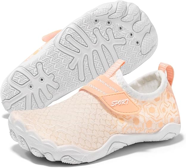 Coutgo Girls Water Shoes Slip On Hiking Outdoor Aqua Socks Quick Dry Lightweight Beach Swim Sports Shoes