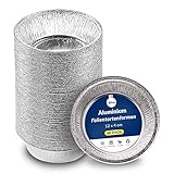 🍰【HOCHWERTIGE ALUMINIUMFOLIE-TORTENBLECHE】Diese Alu Kuchenform Rund Einweg eignen sich zum Einbacken. Sie können zum Braten, Backen oder Kochen verwendet werden. Sie sind ideal für die Aufbewahrung von Speisenvorbereitung oder die Aufbewahrung von Nachspeisen und können im Kühl- oder Gefrierschrank verwendet werden!
