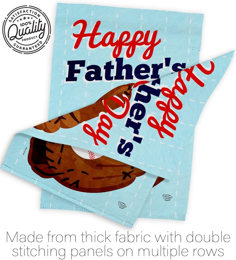 Day Game Garden Flag Set Wall Holder Family Father Dad Daddy Papa Grandpa Best Parent Sibling Relatives Grandparent House Banner Small Yard Gift Double-Sided, Made in USA