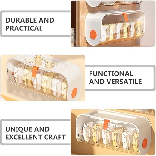 Miniatura 9 de Angoily Organizador de calcetines de almacenamiento para ropa interior montado en la pared para ahorrar espacio para el hogar