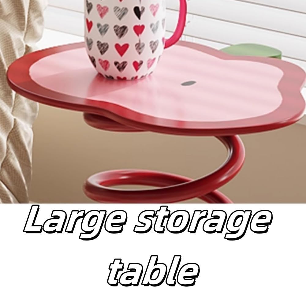 Creative Iron Accent Table - Heavy Duty Sofa Side Table & Bedside End Table, Perfect for Small Spaces - Stylish Drink Desk for Living Room & Bedroom