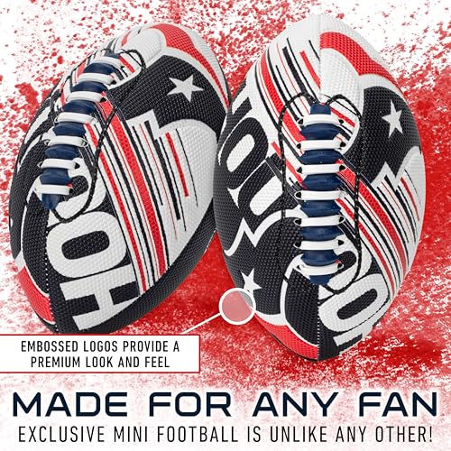 Image of Franklin Sports NFL Team Mini Footballs - Youth 8.5 inch Official NFL Licensed Football + Air Pump Set