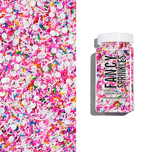 Fancy Sprinkles Animal Crackers Sprinkles, Real Sugar, For Ice Cream, Cookies, Cakes, Cupcakes, Dessert Decorating, Pink & Rainbow Sprinkles (0.5C) #TOP2