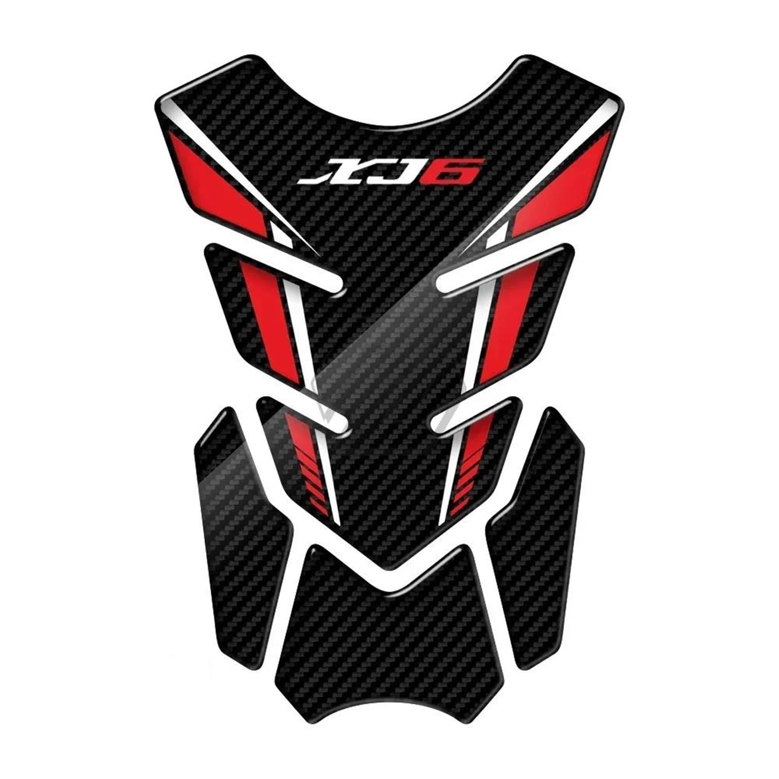 Protector de depósito para Yamaha XJ6 adhesivo efecto carbono antideslizante 7