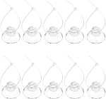 Pawfly 20 Pack Aquarium Suction Cups with Clips and Adjustable Zip Ties Cables Fish Tank Tools for Binding Moss Holding Airline Tubing Decorations Shrimp Nests and Reptile Hammocks