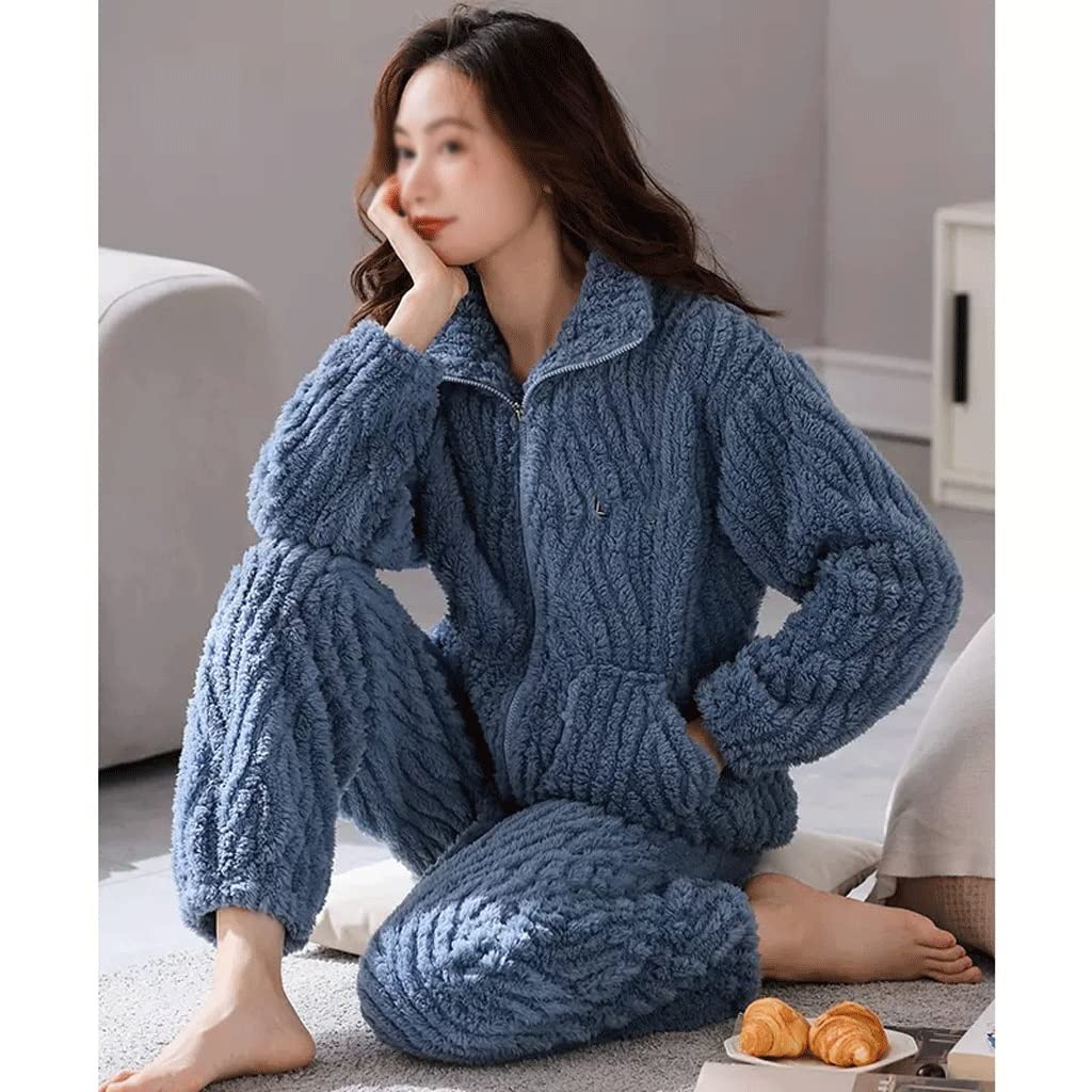 SHYPYG 沈ま 秋と冬のパジャマの女 (Color : B, Size : L Size)