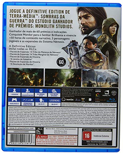 Sombras Da Guerra - Definitive Edition - PlayStation 4