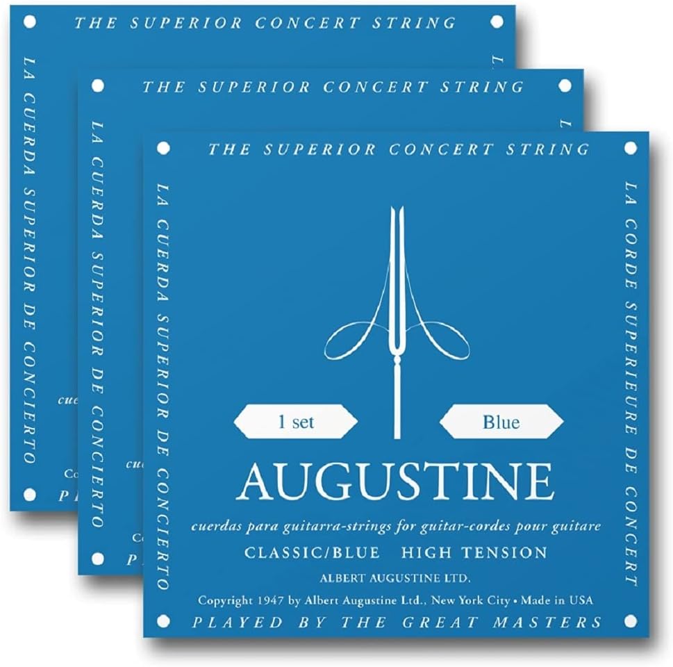 Classic Blue High Tension Classical Guitar Strings (3-pack)